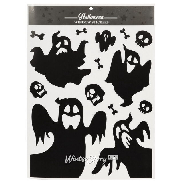 Набор наклеек на Хэллоуин - Black Day 42*30 см, 4 шт Koopman