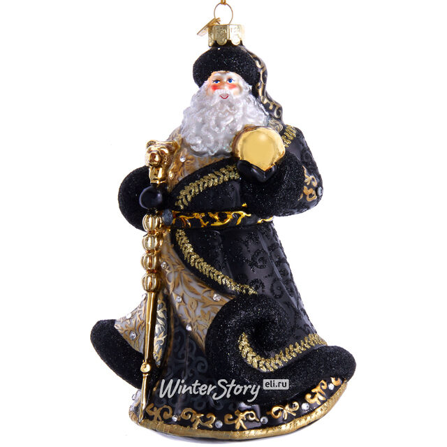 Стеклянная елочная игрушка Пэр Ноэль - Magia Della Notte 18 см, подвеска Kurts Adler