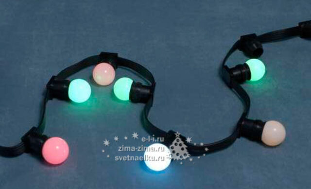 Уличная гирлянда Белт Лайт двужильный 100 м, 2W, шаг 40 см, серый Neon-Night