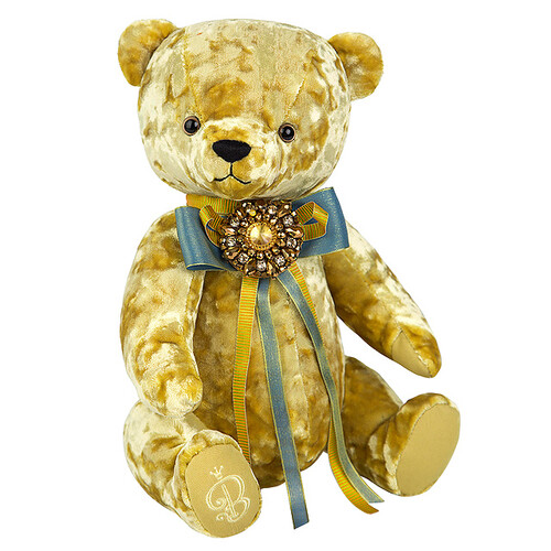 Мягкая игрушка Медведь БернАрт 30 см золотой Budi Basa