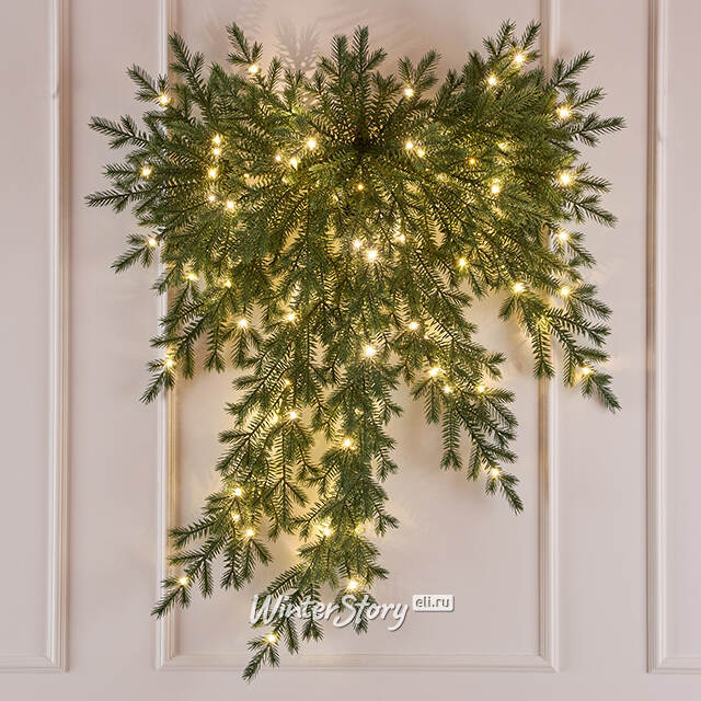 Хвойное украшение с лампочками Бант Фиджи 105*85 см Max Christmas