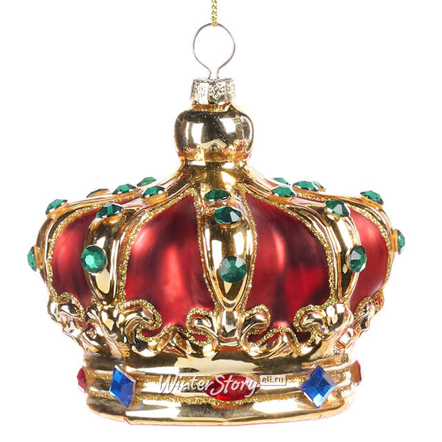 Елочная игрушка Корона с сапфирами - Jewellery Crown 10 см Goodwill (Гудвилл)