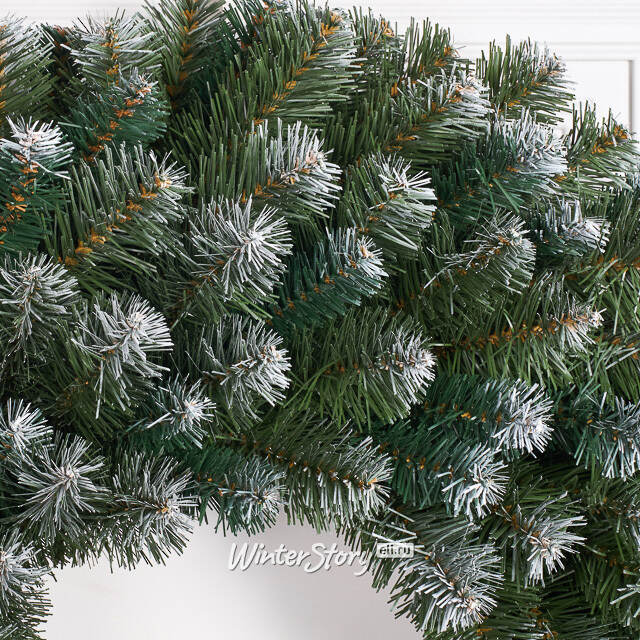 Венок Императорский Заснеженный 60 см с шишками, ПВХ Царь Елка