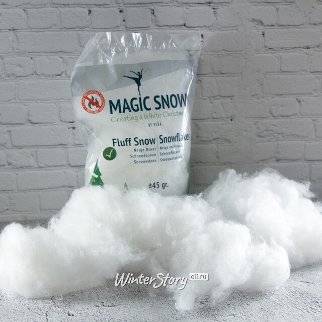 Искусственный снег в хлопьях Magic Snow Eco: Пушистые Хлопья 45 г Peha (Пеха)