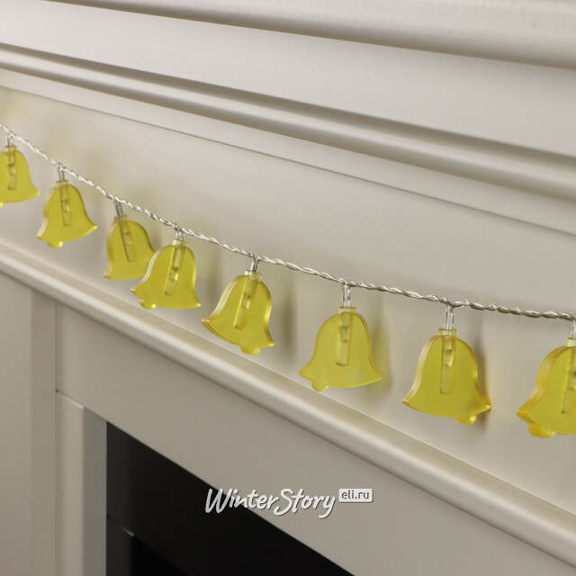 Гирлянда Колокольчики, 20 теплых белых микроламп 2 м, прозрачный ПВХ, IP20 Snowhouse