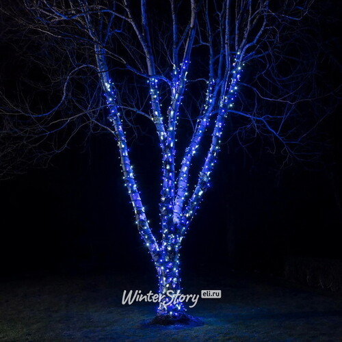 Гирлянды на дерево Клип Лайт Legoled 30 м, 225 синих LED, черный КАУЧУК, IP54 BEAUTY LED