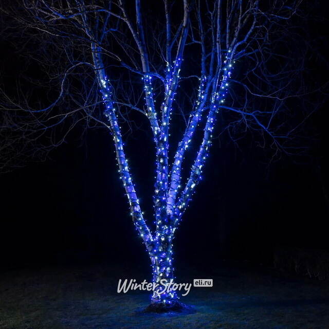 Гирлянды на дерево Клип Лайт Legoled 30 м, 225 синих LED, черный КАУЧУК, IP54 BEAUTY LED