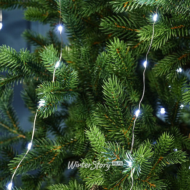 Гирлянда Лучи Росы 12*3 м, 720 теплых/холодных белых микро LED ламп, серебряная проволока, контроллер, IP44 Snowhouse