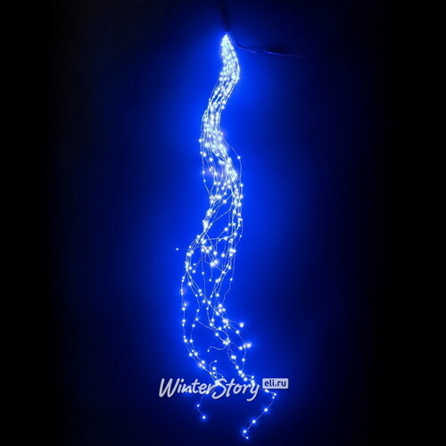 Гирлянда Лучи Росы 15*1.5 м, 200 синих MINILED ламп, серебряная проволока, IP20 BEAUTY LED