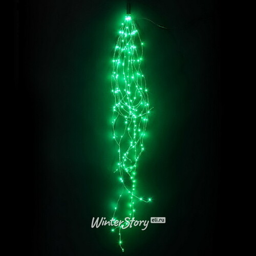 Гирлянда Лучи Росы 15*1.5 м, 200 зеленых MINILED ламп, серебряная проволока BEAUTY LED