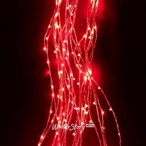 Гирлянда Лучи Росы 25*2.5 м, 700 красных MINILED ламп, проволока - цветной шнур BEAUTY LED
