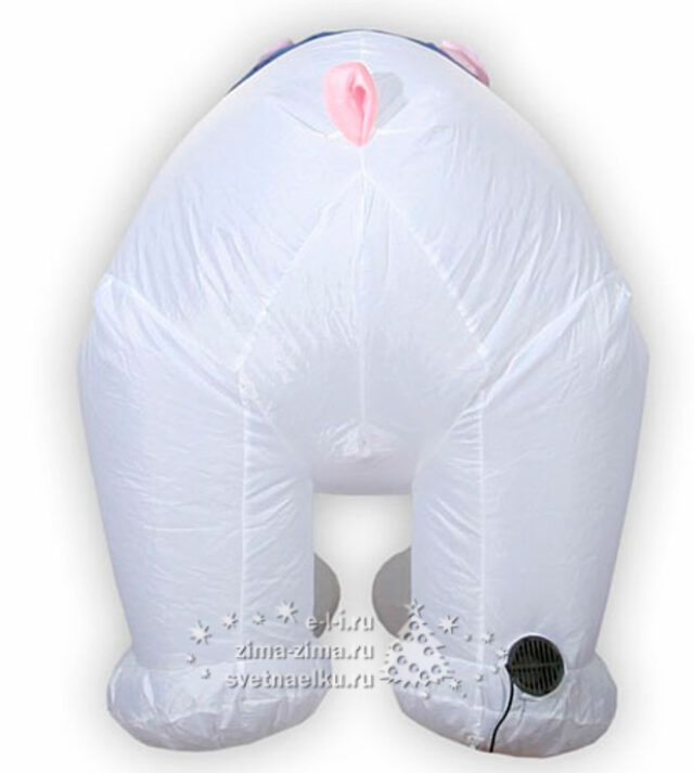 Надувная фигура Медведь-полярник 1.2 м подсветка Торг Хаус