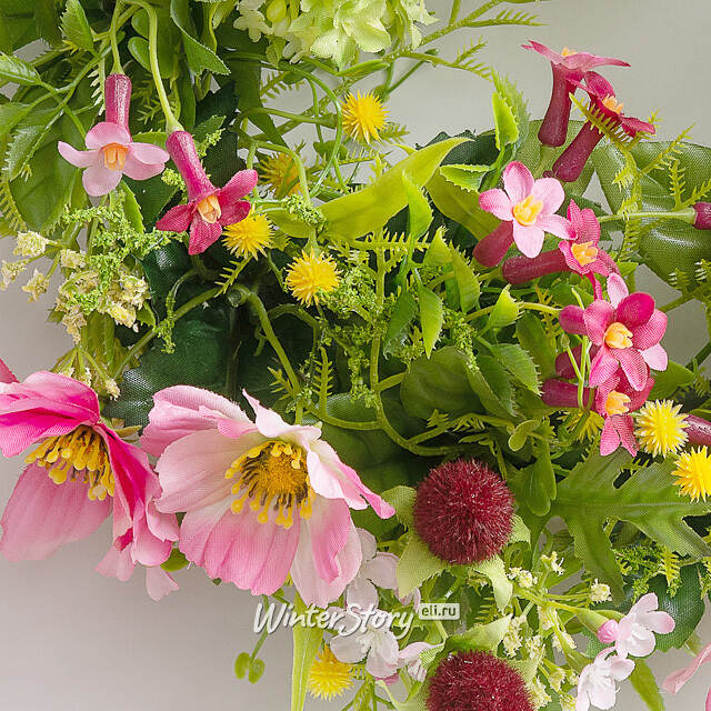 Венок Tours - Цветочный Вальс 30 см, розовый Swerox