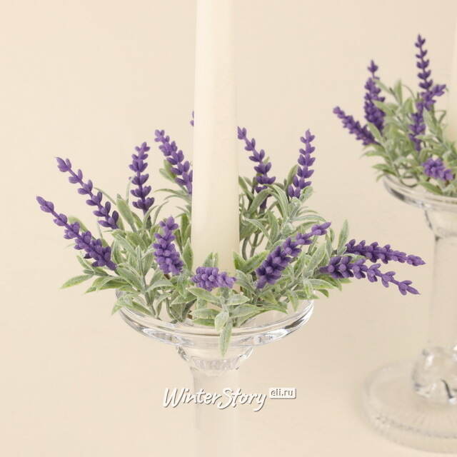 Венок для свечи Лаванда Валенсоль 12 см Swerox