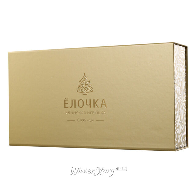 Набор стеклянных елочных игрушек По Щучьему Велению 11 см, 4 шт Фабрика Елочка