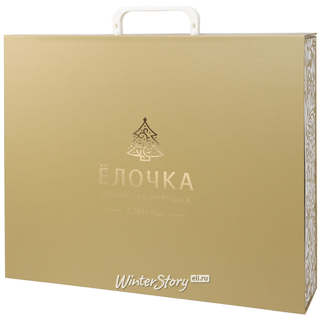 Набор стеклянных елочных шаров Лесная Сказка 5-9 см, 13 шт Фабрика Елочка