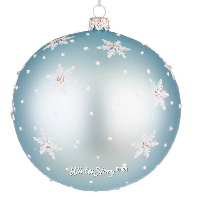 Стеклянный елочный шар Северная сказка 11 см Фабрика Елочка