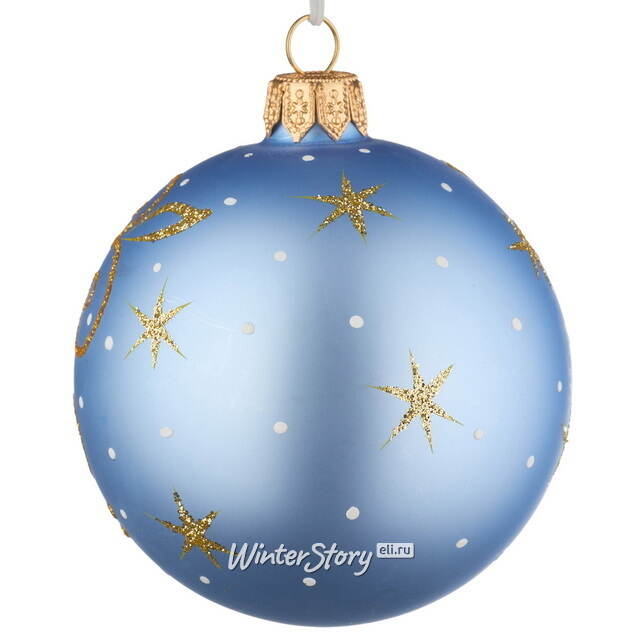 Набор стеклянных елочных шаров Муха-Цокотуха 8 см, 4 шт Фабрика Елочка