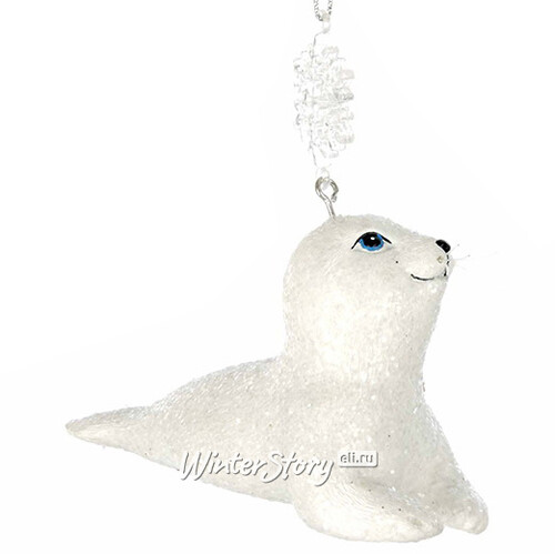 Ёлочная игрушка Морской котик - Дети Севера 10 см, подвеска Kurts Adler