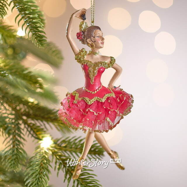 Елочное украшение Балерина Кармен 17 см, подвеска Kurts Adler