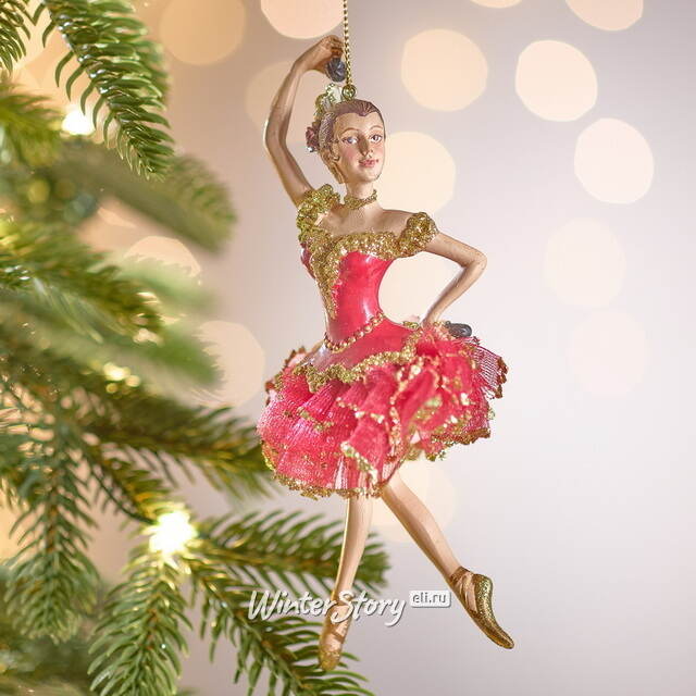Елочное украшение Балерина Кармен 17 см, подвеска Kurts Adler