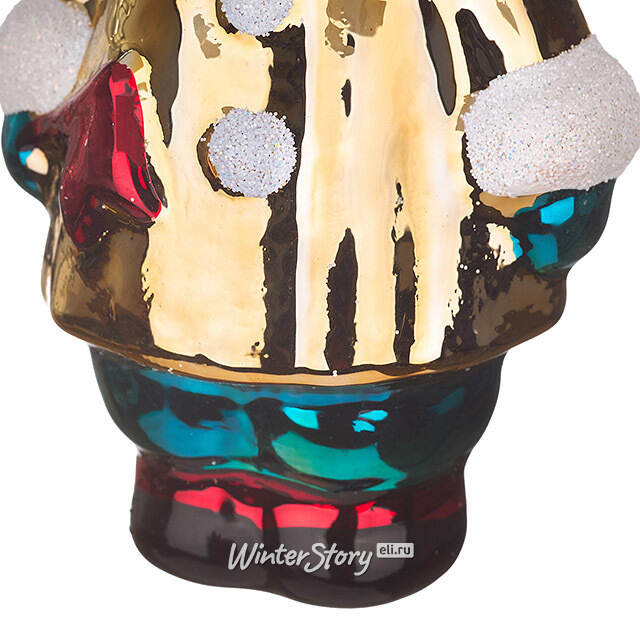 Стеклянная елочная игрушка Стефания 8 см Фабрика Елочка