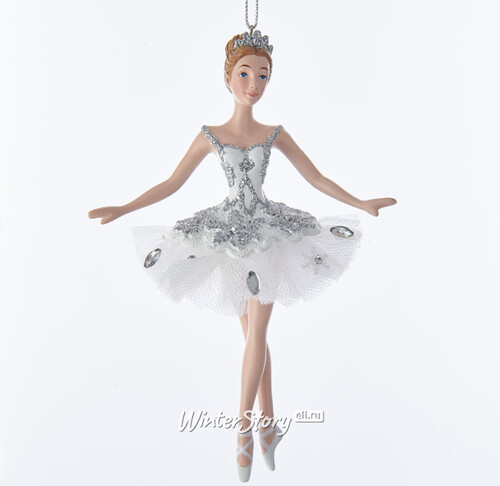 Елочная игрушка Балерина Жизель - Снежная чаровница 15 см, подвеска Kurts Adler