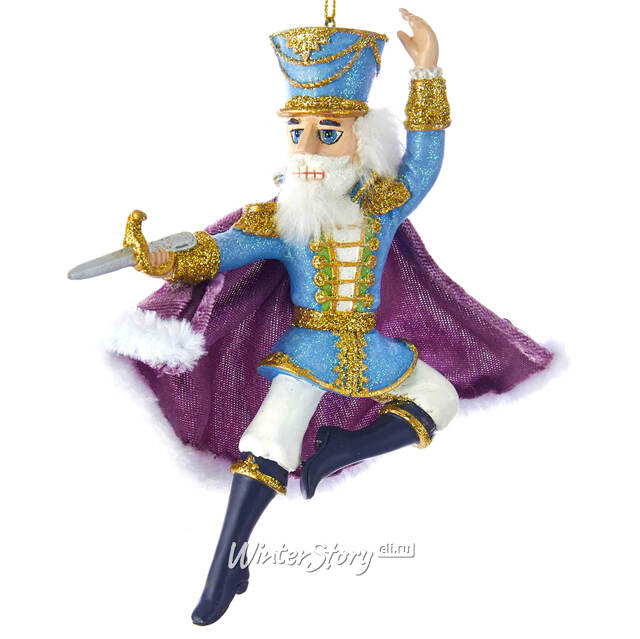 Набор ёлочных игрушек Балет Щелкунчик в сиреневой гамме 13-15 см, 4 шт, подвеска Kurts Adler