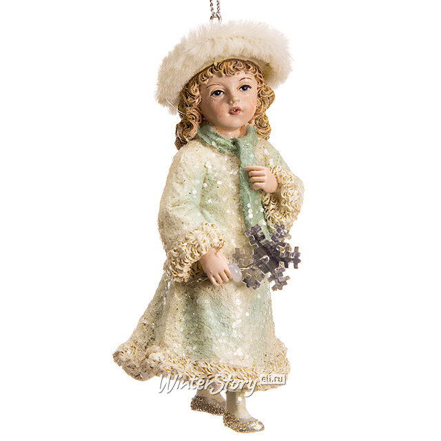 Елочное украшение Лирическая Снегурочка 13 см, подвеска Kurts Adler (Куртс Адлер)