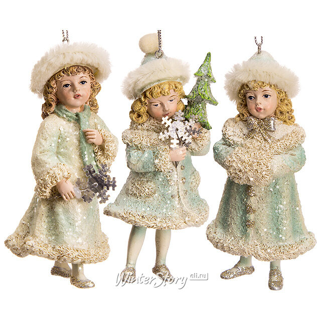 Елочное украшение Лирическая Снегурочка 13 см, подвеска Kurts Adler (Куртс Адлер)