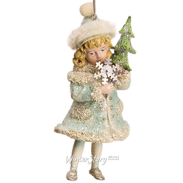 Елочное украшение Лирическая Снегурочка 13 см, подвеска Kurts Adler (Куртс Адлер)