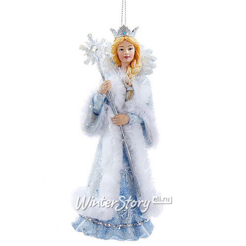 Елочная игрушка Снежная Королева в короне 14 см, подвеска Kurts Adler