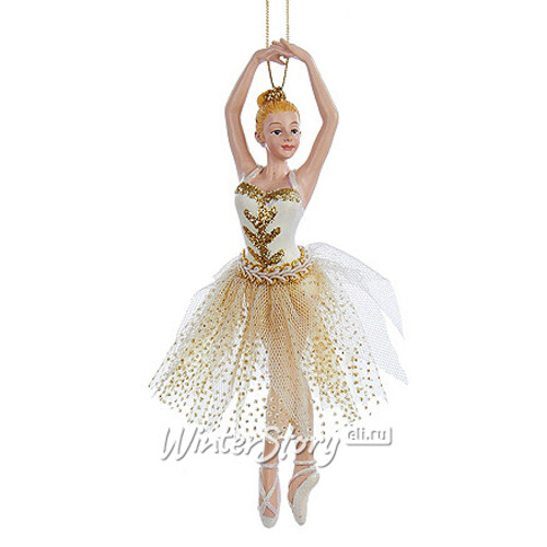 Елочное украшение Балерина Аврора блондинка 18 см, подвеска Kurts Adler
