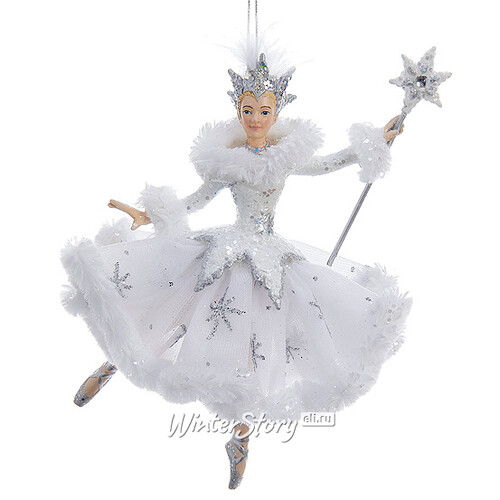 Елочная игрушка Балерина Снежная Королева 17 см, подвеска Kurts Adler