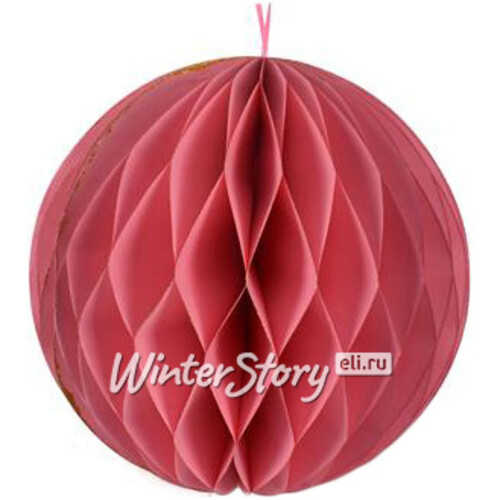 Бумажный шар Soft Geometry 15 см розовый Due Esse Christmas