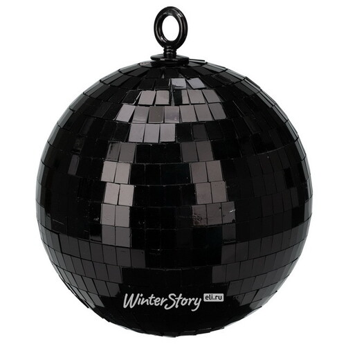 Новогоднее украшение Зеркальный Диско шар Black 15 см Koopman