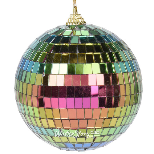 Новогоднее украшение Зеркальный Диско шар Rainbow 10 см Koopman