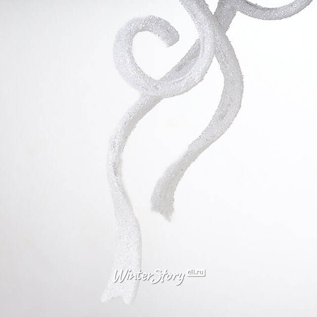 Елочная игрушка Бант Алиони 16*10*6 см белый, подвеска Koopman