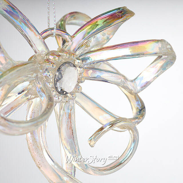 Елочная игрушка Бант Алиони 16*10*6 см перламутровый, подвеска Koopman