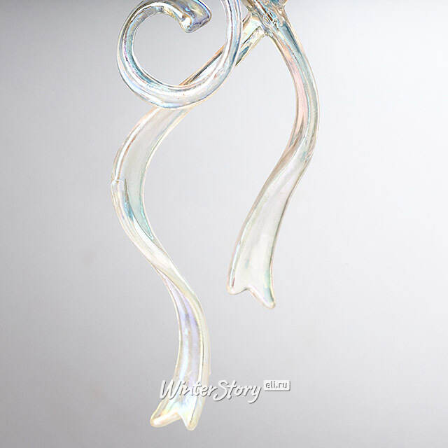 Елочная игрушка Бант Алиони 16*10*6 см перламутровый, подвеска Koopman