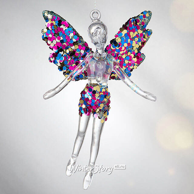 Елочная игрушка Фея Донна-Белла с голубыми крыльями 12 см, 2 шт, подвеска Koopman