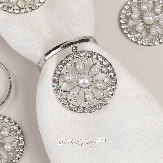 Кольца для салфеток Mandala Flower - Silver, 4 шт Koopman