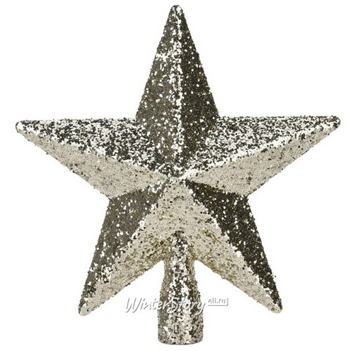 Верхушка Звезда Альбертина 19 см серебряная Koopman