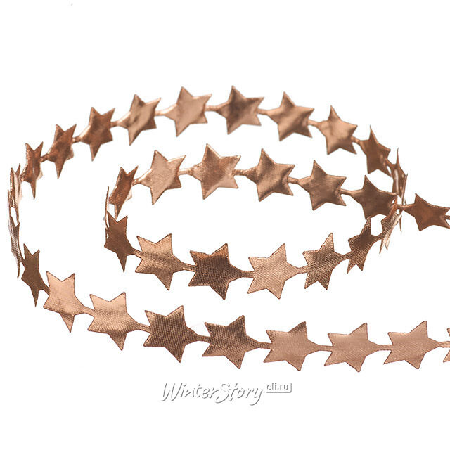 Декоративная фигурная лента Etincelant - Звезды 7.5 м, бронзовая Koopman