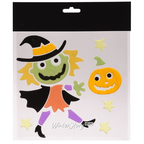 Желейные наклейки на Хэллоуин - Funny Halloween 20*20 см, 4 листа Koopman