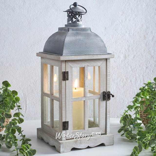 Подсвечник фонарь Орчелли 41 см белый Koopman (Купман)