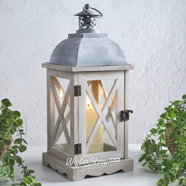 Подсвечник фонарь Розелли 41*16 см белый Koopman (Купман)