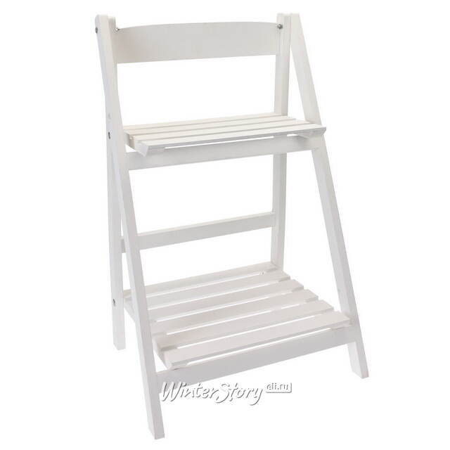 Деревянная этажерка Де Вирель 66*41 см белая Koopman