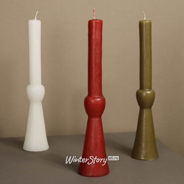 Декоративная свеча Manuel 25 см терракотовая Koopman