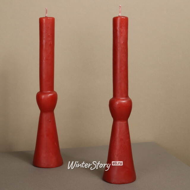 Декоративная свеча Manuel 25 см терракотовая Koopman